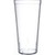 Carlisle 522407 24 Oz. Clear SAN Plastic Textured Exterior Stackable Tumbler