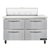 Continental Refrigerator SW48N10-D 48" W Two-Section Four Drawer Sandwich Unit