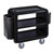Cambro SC230110 37.5" W x 22" D x 37.25" H Black Polyethylene 3 Solid Shelves Service Cart Pro