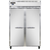 Continental Refrigerator 2RSNSS 52" W Two-Section Solid Door Reach-In Refrigerator