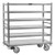 Cres Cor 27161592 62.25" W Aluminum 6 Shelves All Riveted Framework Queen Mary Cart