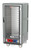 Metro C537-MFC-4-GY C5 3 Series Gray 3/4-Size Insulated Moisture Heated Holding & Proofing Cabinet with Clear Doors and Fixed Wire Slides - 120 Volts