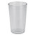 Winco PTP-08C 8 Oz. Clear Plastic Pebbled Tumbler