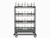 Metro MXIV4 Metromax I Sloped Basket Cart 42"W (8) Microban Epoxy Baskets