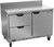 Beverage Air WTFD48AHC-2-FIP 48"W Two Drawer Stainless Steel Worktop Freezer With 4" Removable Backsplash