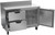 Beverage Air WTFD48AHC-2-FIP 48"W Two Drawer Stainless Steel Worktop Freezer With 4" Removable Backsplash