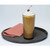 Cambro PT1100110 11" Dia. Polypropylene Black Round Polytread Tray - 12/Case