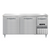 Continental Refrigerator DRA68NSS 68"W Three Door Stainless Steel Designer Line Refrigerated Base Worktop Unit