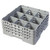 Cambro 9S638151 Camrack Glass Rack With (3) Soft Gray Extenders - 3 Cases