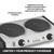 Waring WDB600X 20.5" W Stainless Steel Housing Heavy-Duty Cast Iron Burner Plates Double Commercial Burner - 120 Volts
