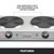 Waring WDB600X 20.5" W Stainless Steel Housing Heavy-Duty Cast Iron Burner Plates Double Commercial Burner - 120 Volts