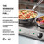 Waring WDB600X 20.5" W Stainless Steel Housing Heavy-Duty Cast Iron Burner Plates Double Commercial Burner - 120 Volts