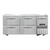 Continental Refrigerator FA68N-U-D 68.19"W Three-Section Stainless Steel Door Undercounter Freezer Base