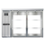 Continental Refrigerator BB50NSSGDPT 50"W Glass Door Refrigerated Back Bar Cooler