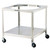 Lakeside 713 PrisonBilt 33.25" W Stainless Steel Mobile Bowl Stand