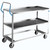 Lakeside 6830 Ergo-One 53.13" W Stainless Steel 2 Shelves Solid Open Base Utility Cart