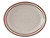 Tuxton TBS-914 Ceramic American White/Eggshell With Brown Speckle Oval / Oblong Platter (1 Dozen)
