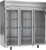 Beverage Air HRPS3HC-1G 78" W Three-Section Glass Door Reach-In Horizon Series Refrigerator