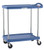 Metro MY1627-24BU 31.5" W x 18.31" D x 35.5" H Blue Plastic Shelf myCart Series Utility Cart