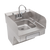 John Boos PBHS-ADA-P-STD-SSLR Pro-Bowl Hand Sink Wall Mount Stainless Steel 14"W x 16"