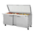 Turbo Air PST-72-30-N-GL 72.63" W Two-Section Two Door PRO Series Mega Top Sandwich/Salad Prep Table with Glass Lid