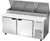 Beverage Air DP67HC 67" W Pizza Top Refrigerated Counter