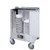Cres Cor HJ53110240 23" W Aluminum Non-Adjustable Eclose Type with Hinged Doors Heated Dish Dolly - 120 Volts