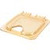 Carlisle 10519Z13 1/6 Size Amber Storplus Ez Access High Heat Universal Lid