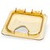 Carlisle 10519Z13 1/6 Size Amber Storplus Ez Access High Heat Universal Lid