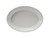 Tuxton CWH-1142 Ceramic White Oval Platter (1 Dozen)