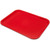 Carlisle CT121605 16.31" W x 12.06" D x 0.7" H Red Rectangular Café Tray