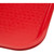 Carlisle CT121605 16.31" W x 12.06" D x 0.7" H Red Rectangular Café Tray