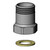 T&S Brass B-0411 Adapter swivel-to-swivel chrome plated