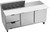 Beverage Air SPED72HC-10C-2 72" W Three-Section Two Door Sandwich Top Refrigerated Counter