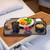 Dinex DXRST1520NSQ03 20"W Black Rectangle Room Service Tray