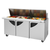 Turbo Air TST-72SD-30-N 72.63" W Three-Section Three Door Super Deluxe Sandwich/Salad Mega Top Unit