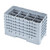 Cambro 8HS958151 Camrack Glass Rack With (5) Soft Gray Extenders - 2 Cases