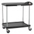 Metro MY2030-24BL 34.38" W x 23.44" D x 35.5" H Black Plastic Shelf myCart Series Utility Cart
