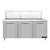 Continental Refrigerator D72N27M 72" W Three-Section Three Door Designer Line Mighty Top Sandwich Unit