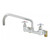 T&S Brass B-0290-14 Mixing Faucet wall mount 8" adjustable centers 14" Big-Flo swivel nozzle with plain end outlet