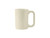 Tuxton BEM-100F 3-1/8" 10 Oz. Ceramic American White/Eggshell Round Vista Mug (2 Dozen Per Case)