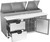 Beverage Air DPD72HC-2 72" W Two-Section One Door One Door Pizza Top Refrigerated Counter