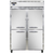 Continental Refrigerator 2RSNSAHD 52" W Two-Section Solid Door Reach-In Refrigerator