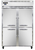 Continental Refrigerator 2RSNSAHD 52" W Two-Section Solid Door Reach-In Refrigerator