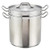 Winco SSDB-20S 20 Qt Stainless Steel / Aluminum Clad Bottom Steamer/Pasta Cooker