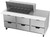 Beverage Air SPED72HC-18M-6 72" W Three-Section Six Drawer Mega Top Refrigerated Counter