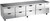 Beverage Air UCRD119AHC-8 119"W Four-Section Reach-In Undercounter Refrigerator