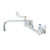 T&S Brass B-0231-CR4-L22 Pantry Faucet single wall mount 8" centers 12" swing nozzle 2.2 GPM laminar flow device