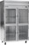 Beverage Air HRPS2HC-1HG 52" W Two-Section Glass Door Reach-In Horizon Series Refrigerator