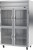 Beverage Air HRPS2HC-1HG 52" W Two-Section Glass Door Reach-In Horizon Series Refrigerator